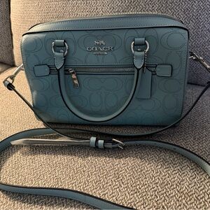 Coach Teal Satchel Bag